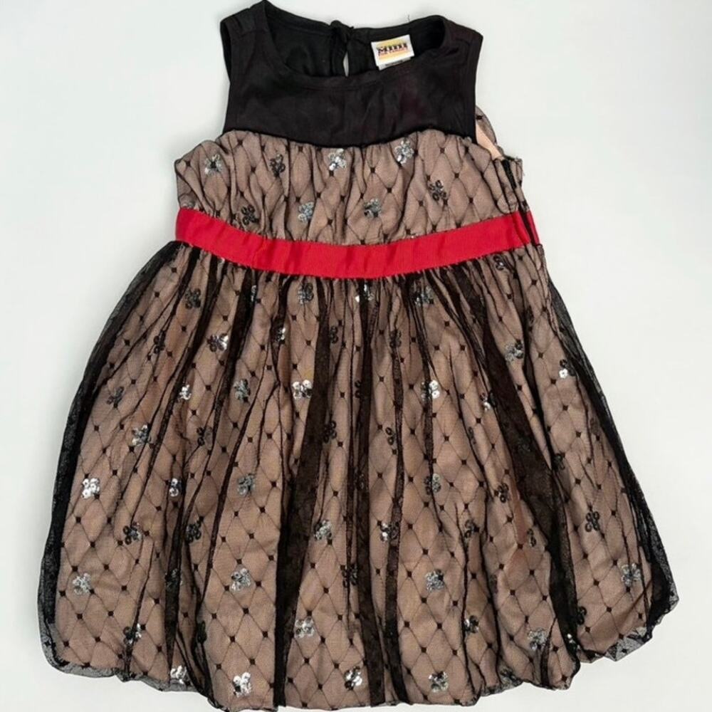 Harajuku Mini for Target Lace Sequin Bubble Dress 2T Holiday
